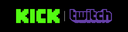 Discovery splash banner for Kick & Twitch Discord server