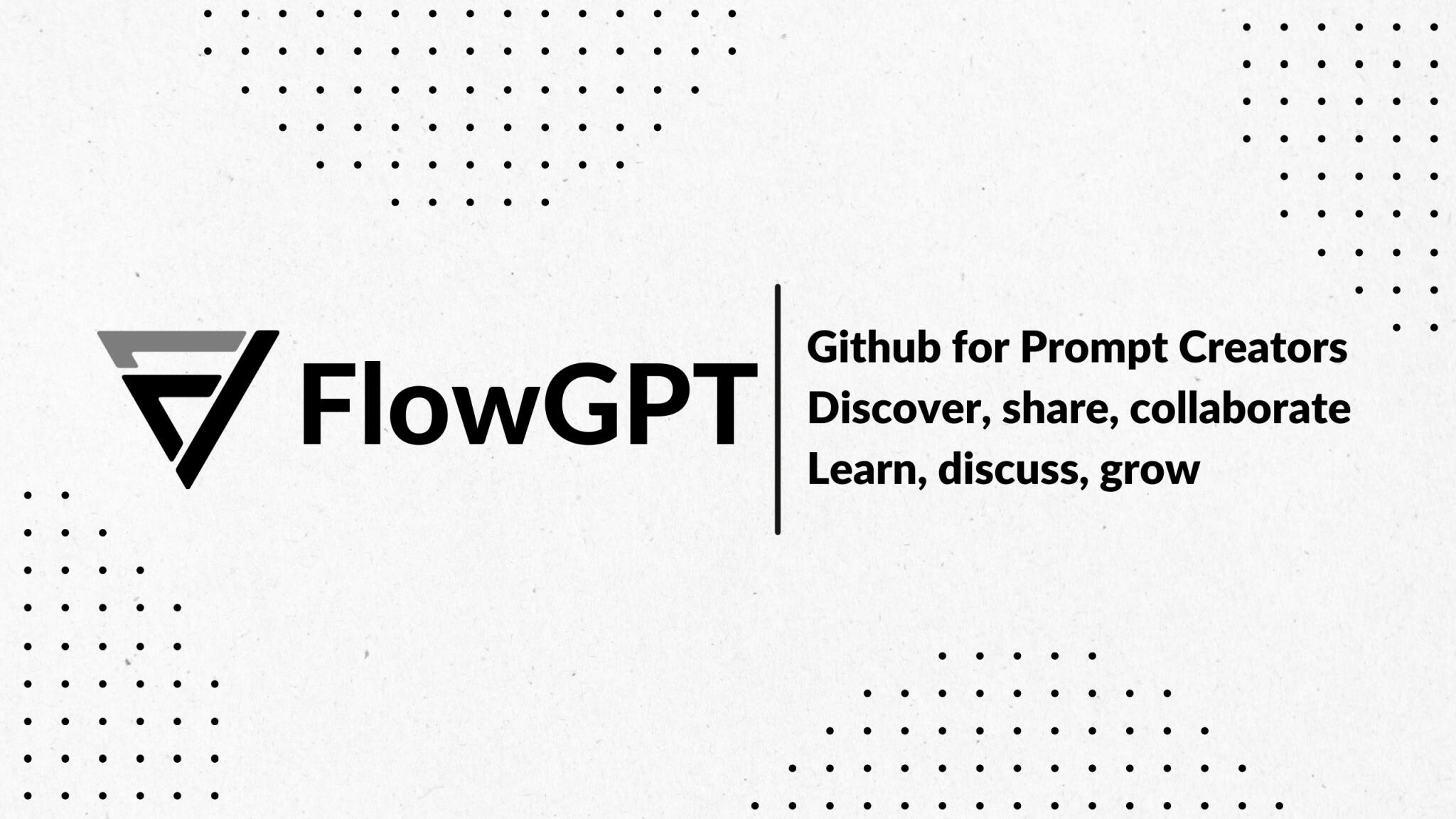 Discovery splash banner for FlowGPT | Chat Community Server Discord server