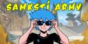 Discovery splash banner for SAMKSTI ARMY Discord server