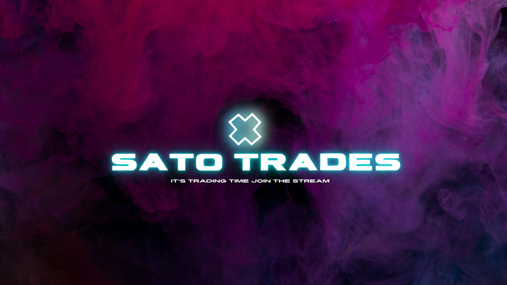Discovery splash banner for Sato Trades Discord server