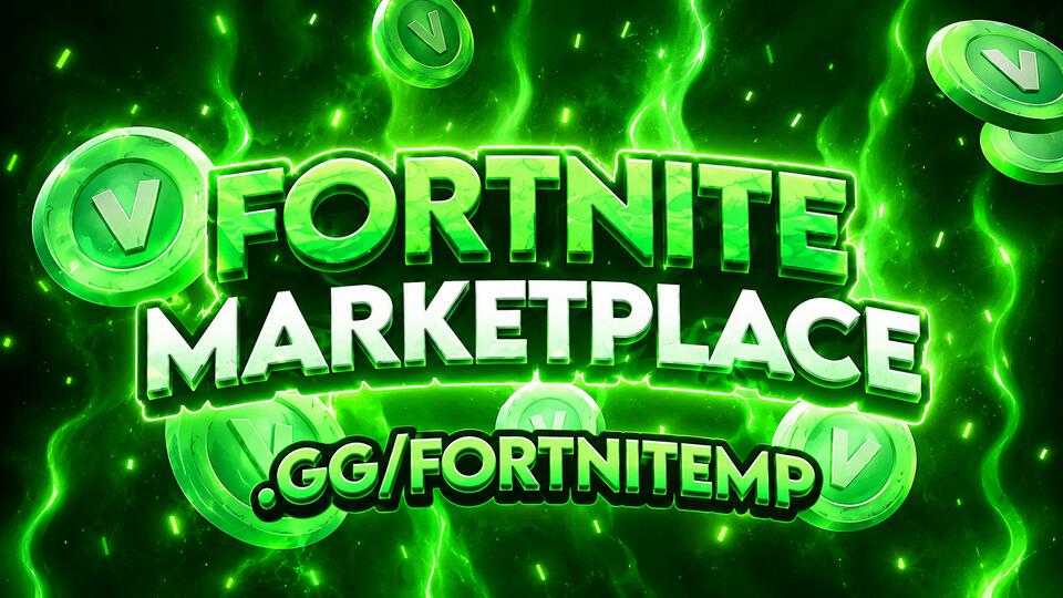 Discovery splash banner for Fortnite Market Discord server