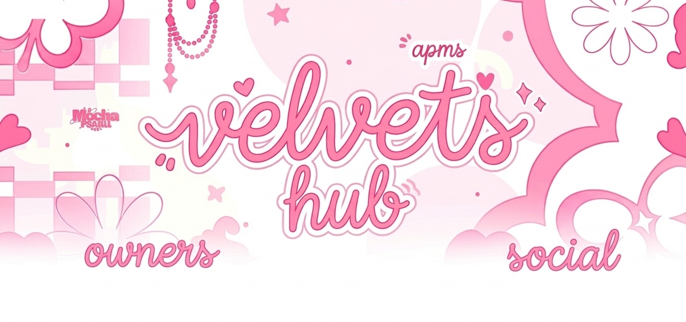 Discovery splash banner for ˙𓈒 🌸 ノ velvets . ׁ social : apm : hub : support : gfx : resources Discord server