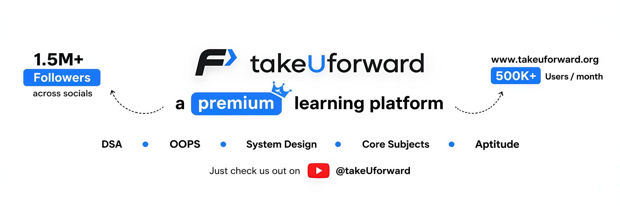 Discovery splash banner for takeUforward Discord server