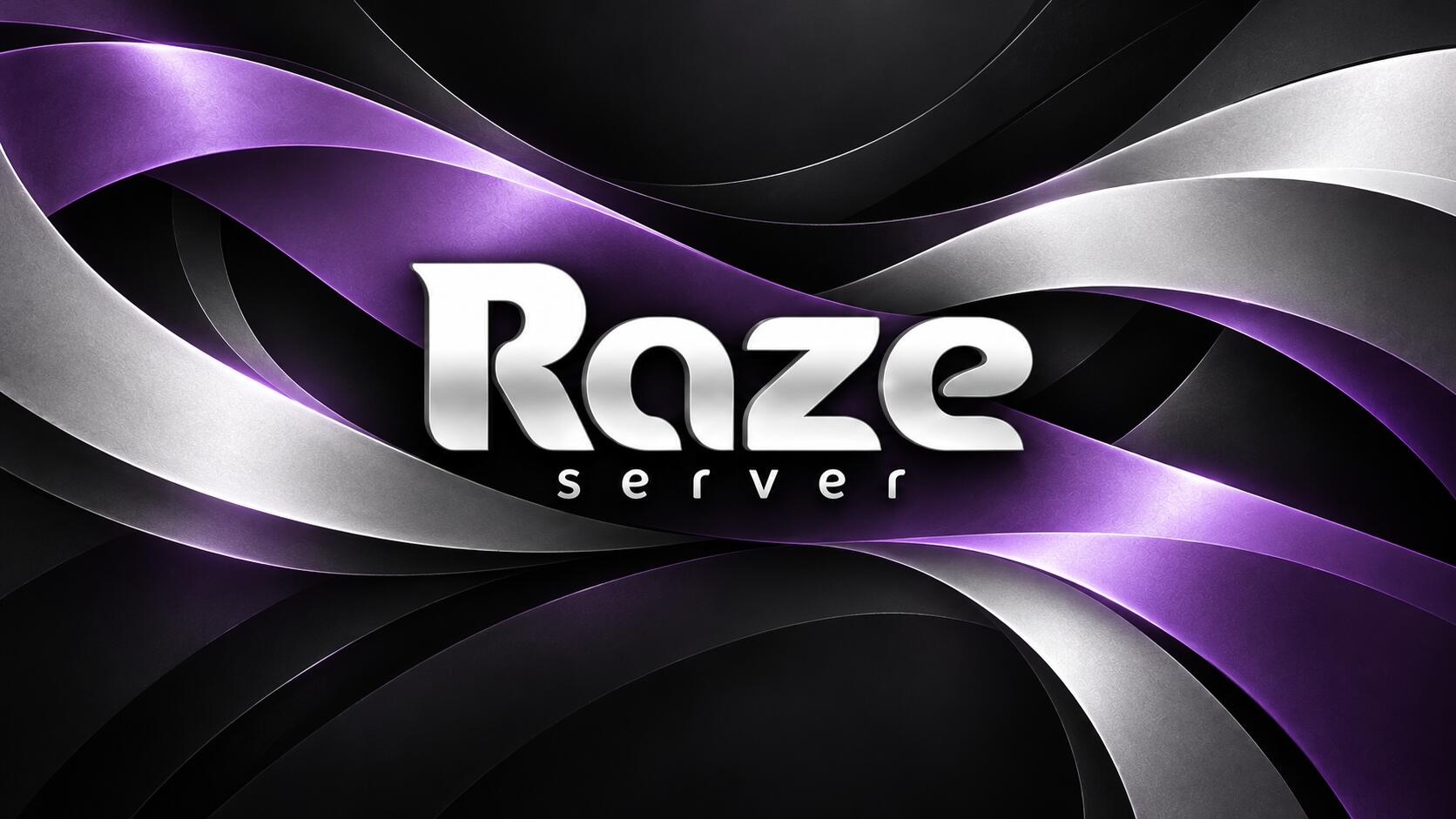 Discovery splash banner for Raze Discord server