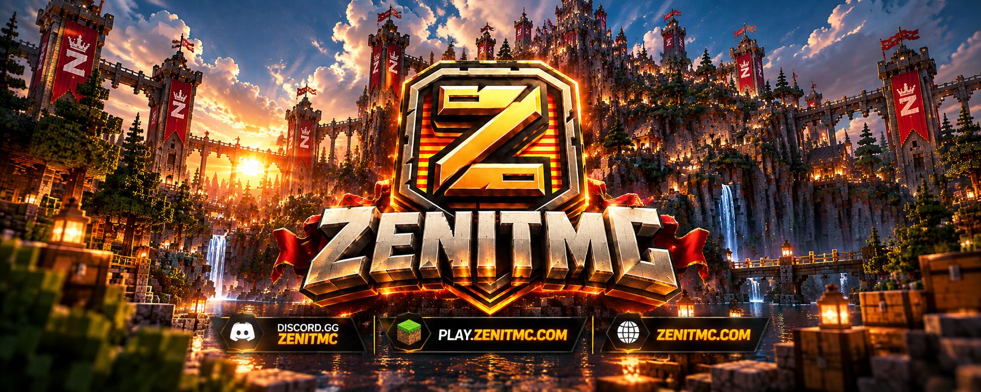 Discovery splash banner for ZenitMC | play.zenitmc.com Discord server