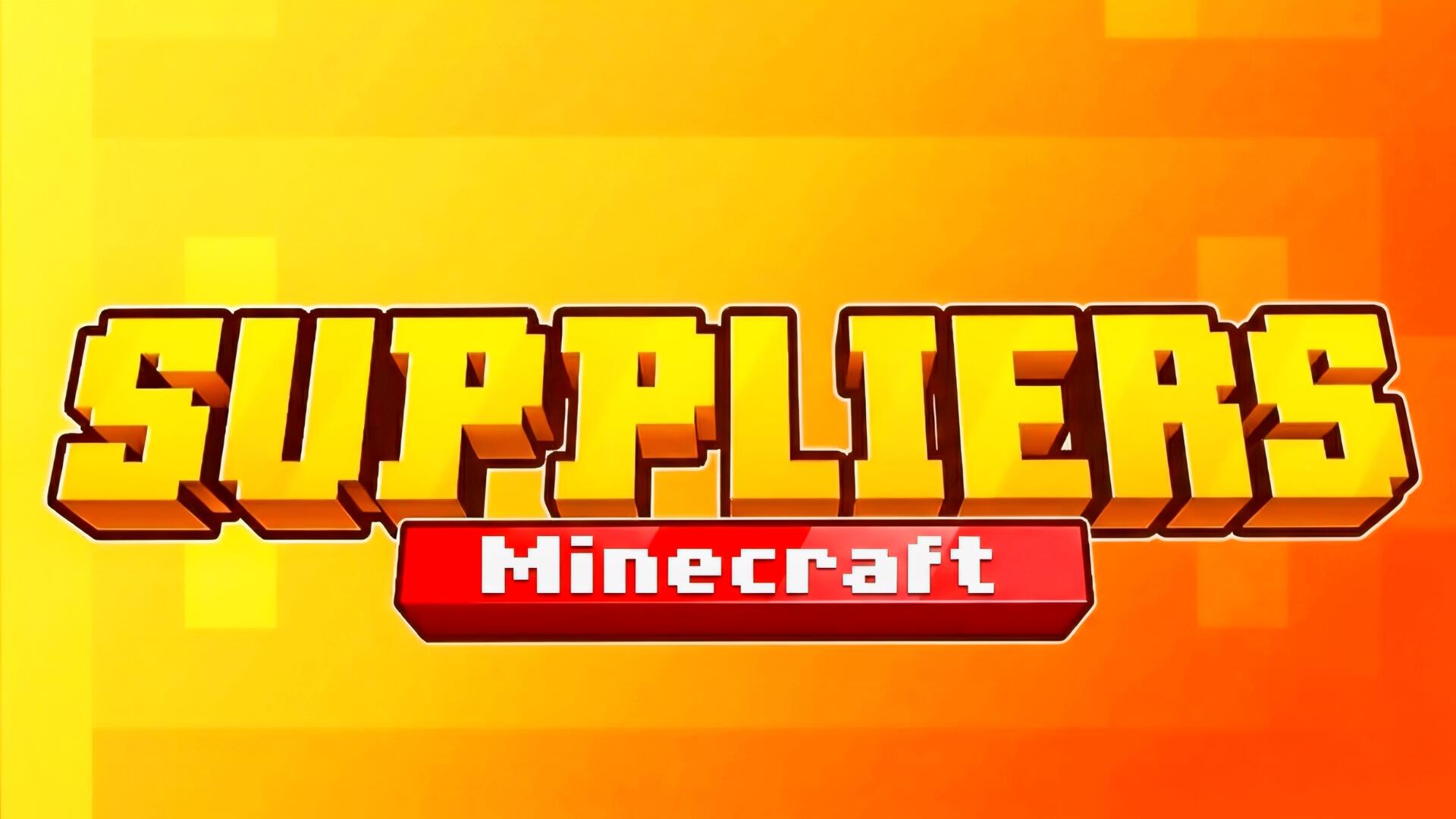 Discovery splash banner for Suppliers (Minecraft) Discord server