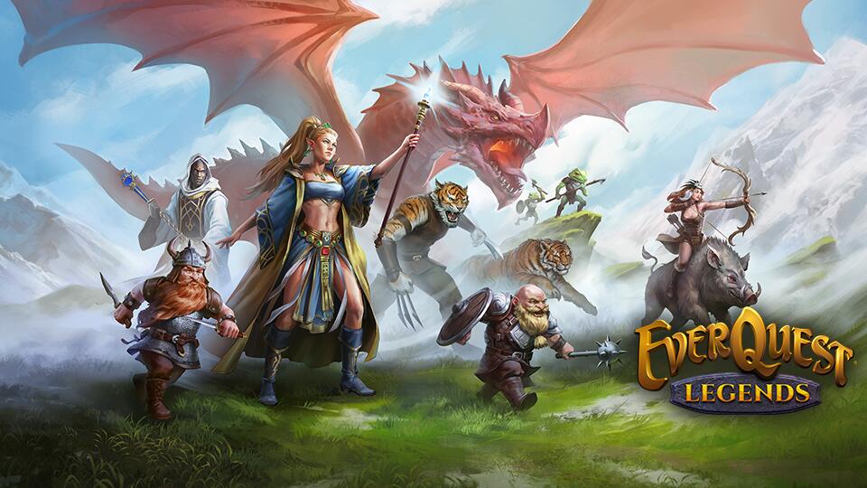 Discovery splash banner for EverQuest Legends Discord server