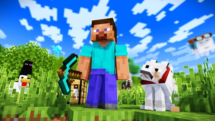 Discovery splash banner for 🐕 Minecraft Patas & Blocos ⛏ #5k • Construindo histórias lado a lado Discord server