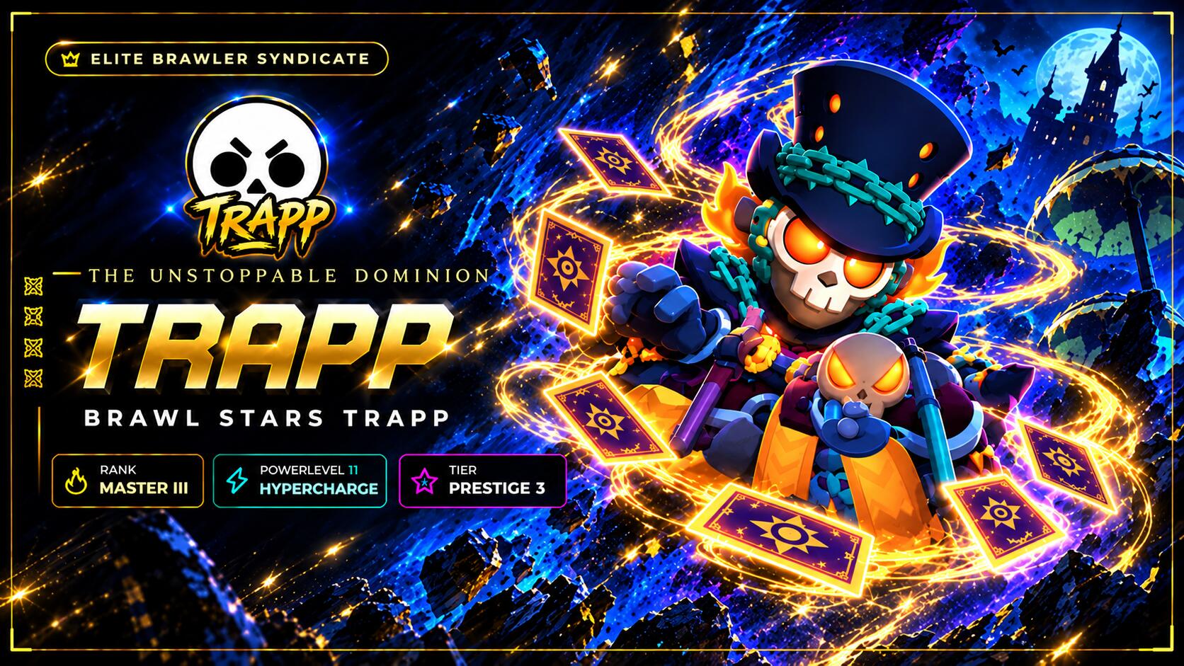 Discovery splash banner for 乂 Brawl Stars | Trapp 乂 Discord server