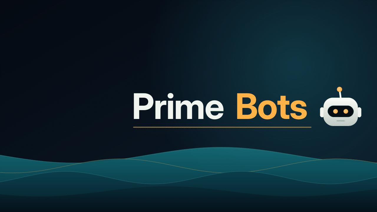 Discovery splash banner for PrimeBots . Discord server