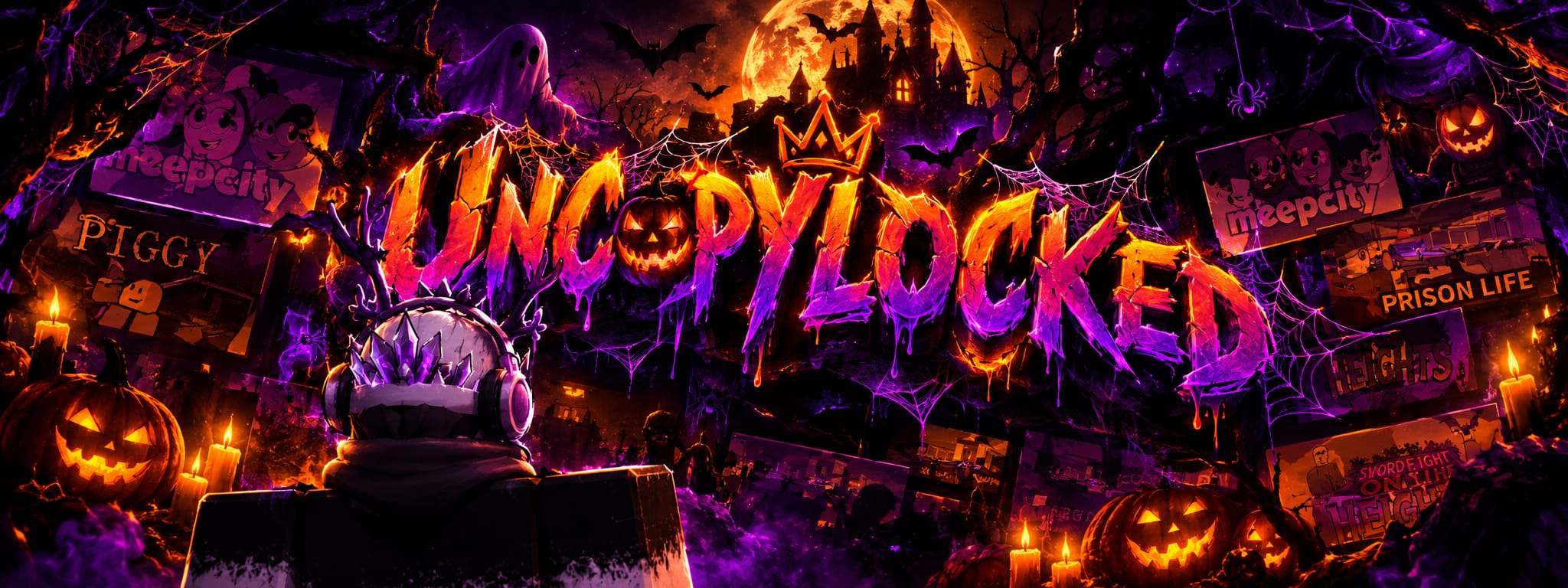 Discovery splash banner for SLBR • Uncopylocked 🎃👻 Discord server