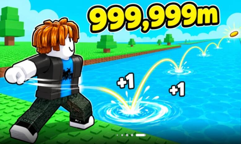 Discovery splash banner for +1 stone skipping official Discord server