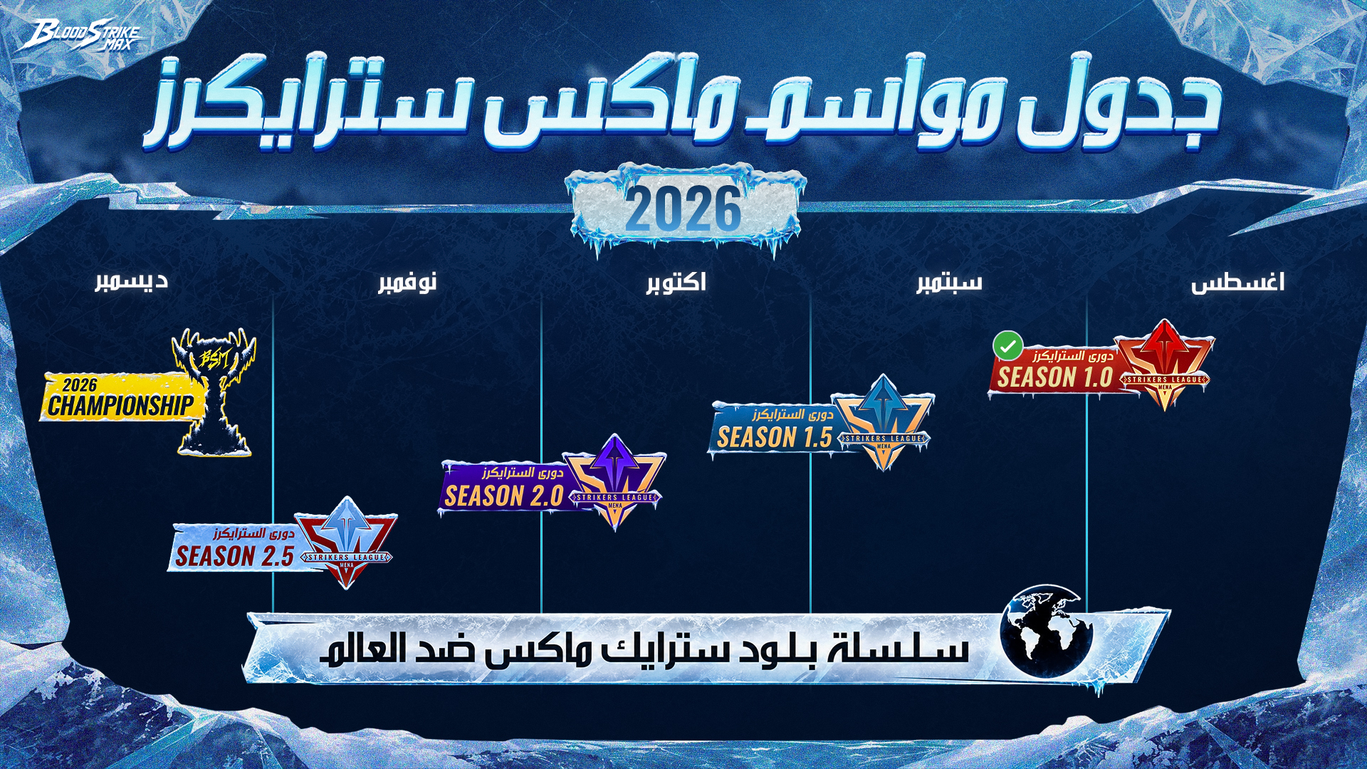 Discovery splash banner for MAX Strikers League S1.5 Discord server