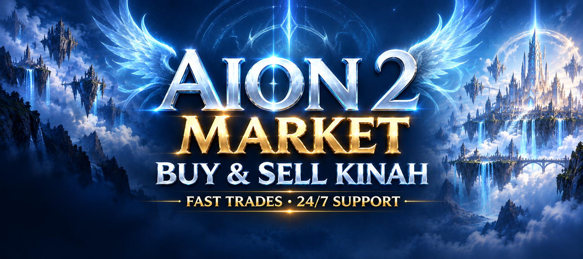 Discovery splash banner for Aion 2 Kinah Market - Buy & Sell Kinah Discord server