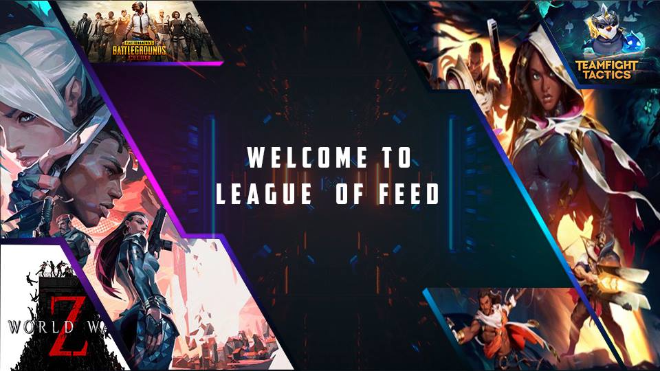 Discovery splash banner for League Of Feed Discord server