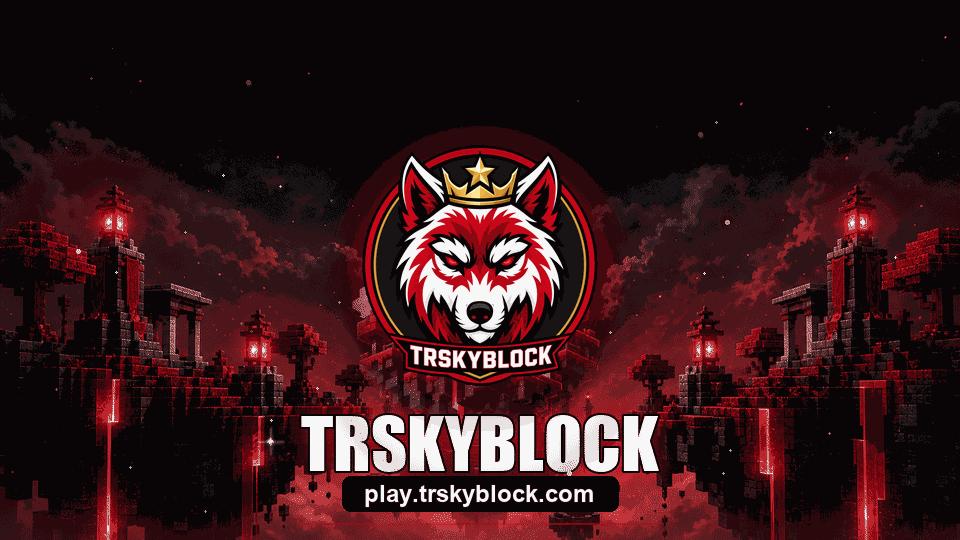 Discovery splash banner for TRSkyblock | play.trskyblock.com Discord server