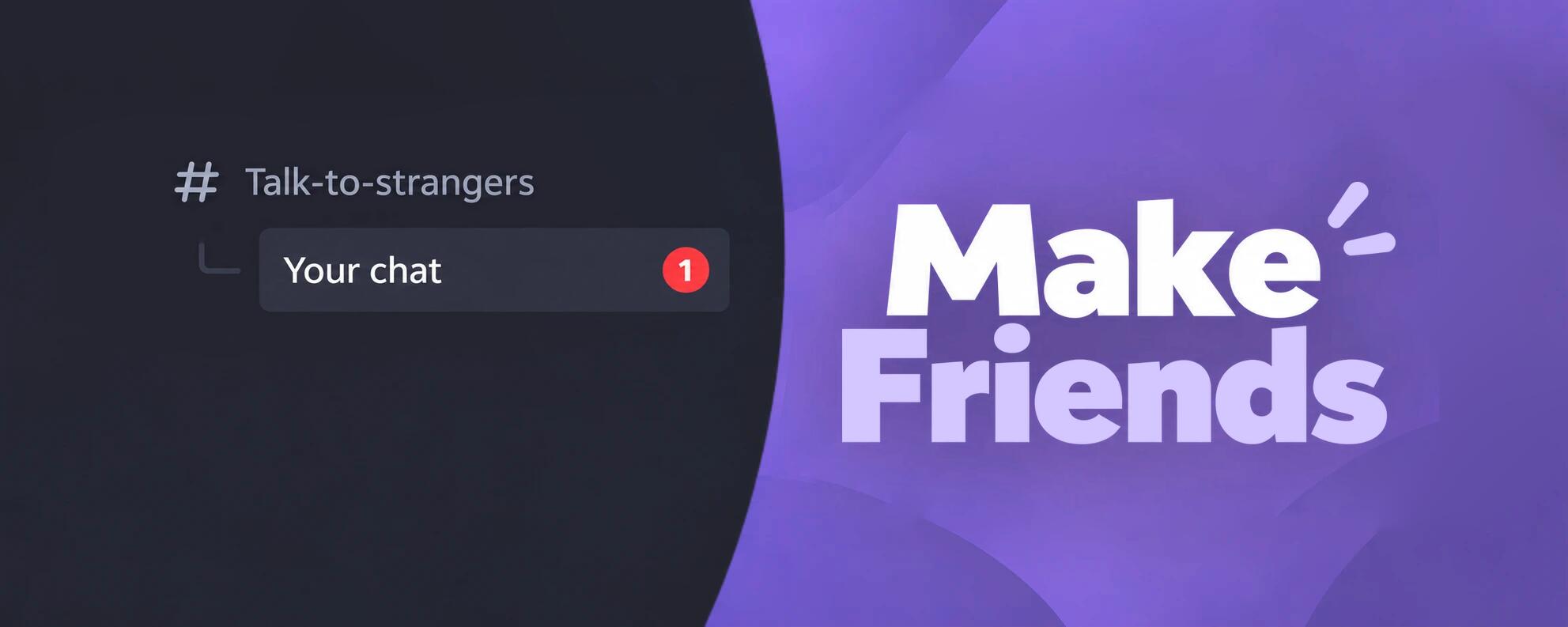 Discovery splash banner for Chitchat.gg - Make friends Discord server
