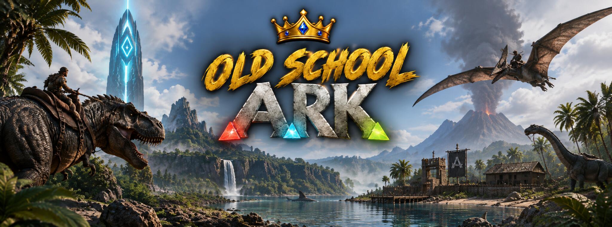 Discovery splash banner for Old School Ark | Official Discord Discord server