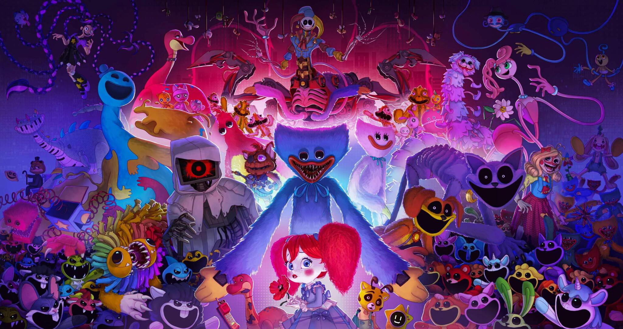 Discovery splash banner for Poppy Playtime Community Discord server