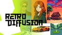Discovery splash banner for Retro Diffusion Discord server