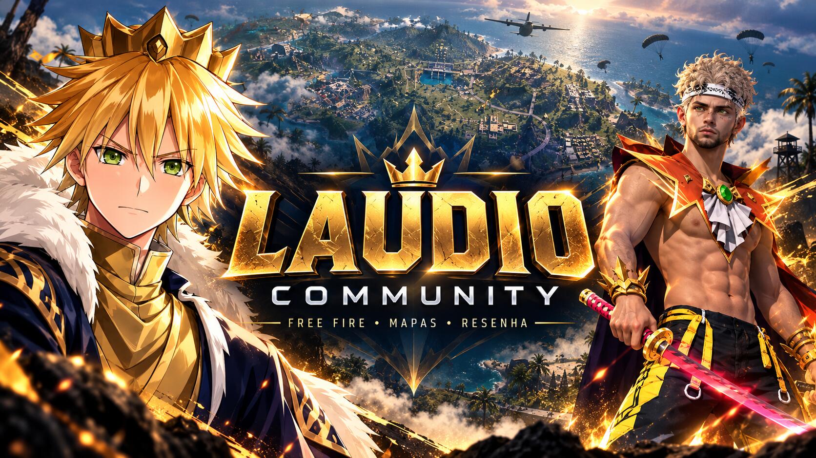 Discovery splash banner for LAUDIO COMMUNITY Discord server