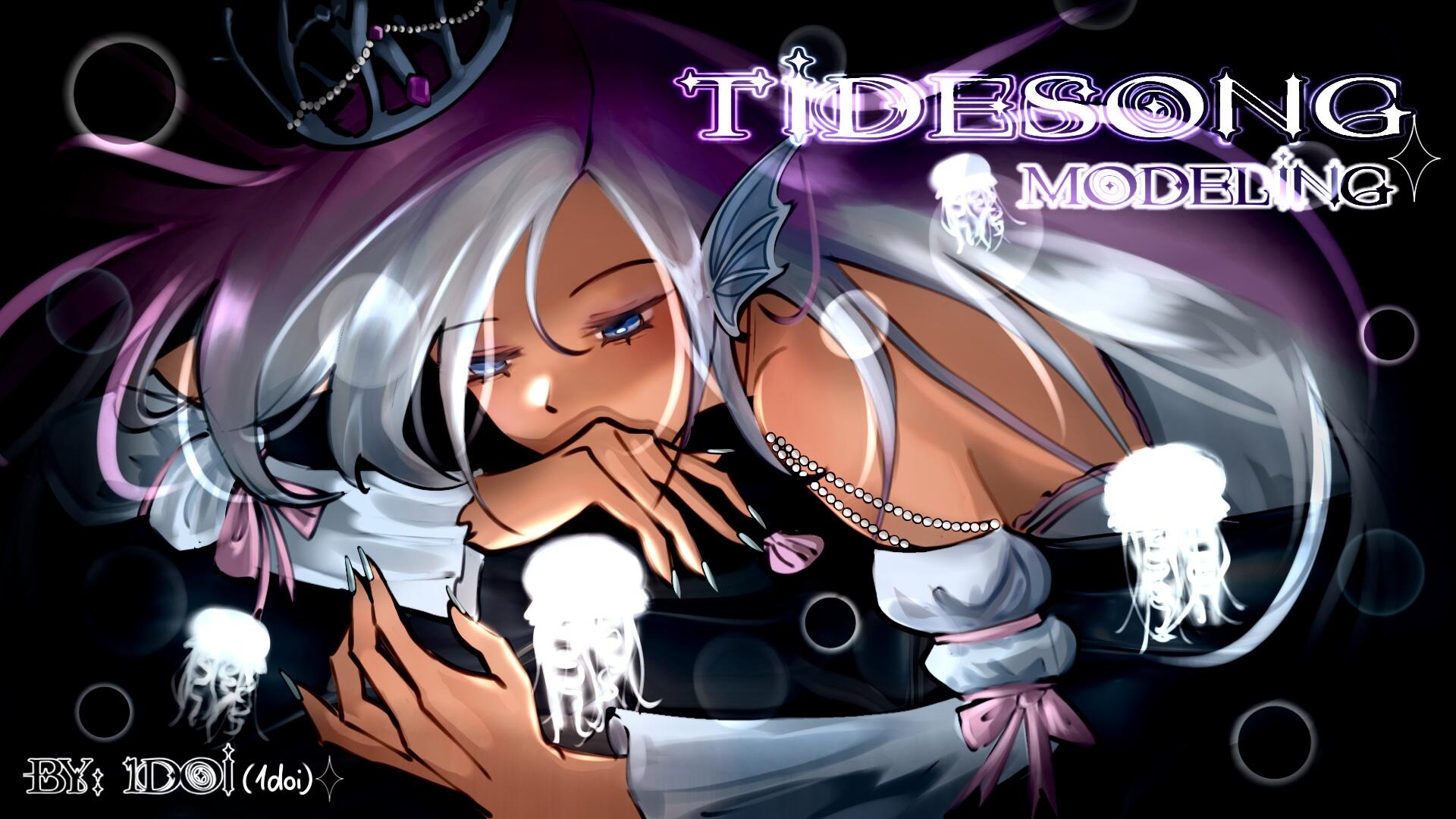 Discovery splash banner for ⤾ ˚‧ Tidesong Modeling Discord server